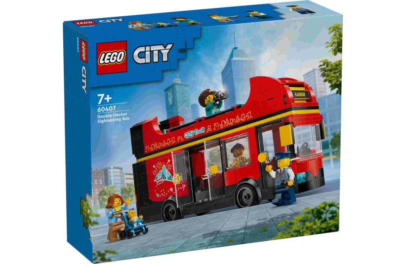 Image of 60407  Red Double-Decker Sightseeing Bus