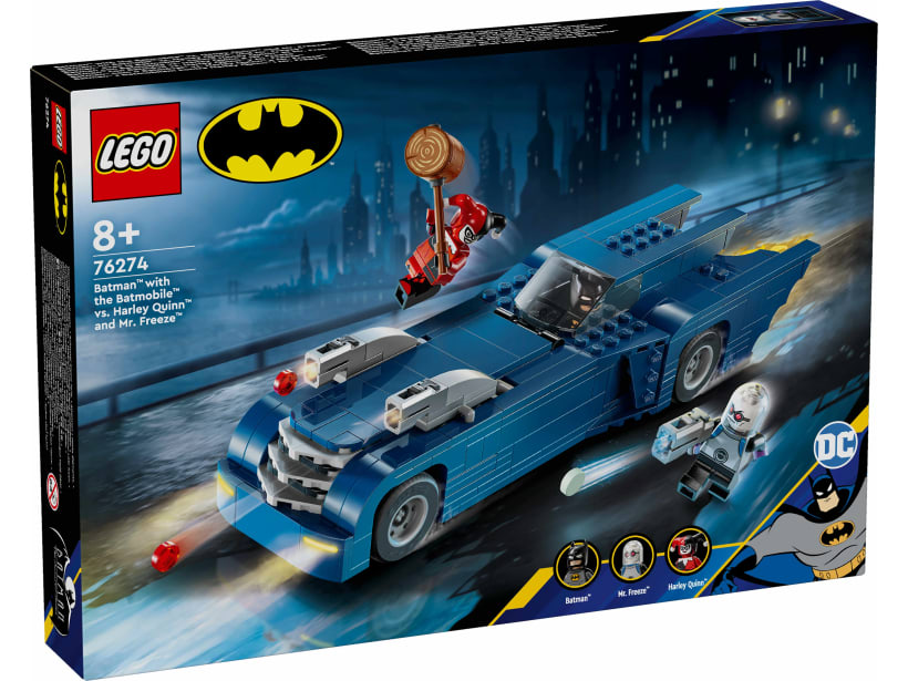 Image of LEGO Set 76274 Batman™ with the Batmobile™ vs. Harley Quinn™ and Mr. Freeze™