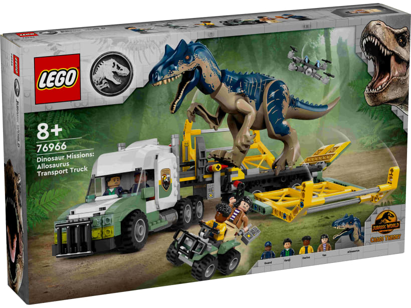 Image of LEGO Set 76966 Dinosaur Missions: Allosaurus Transport Truck
