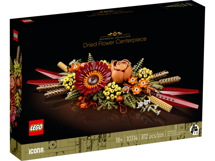 Image of LEGO Set 10314 Le centre de table Fleurs séchées
