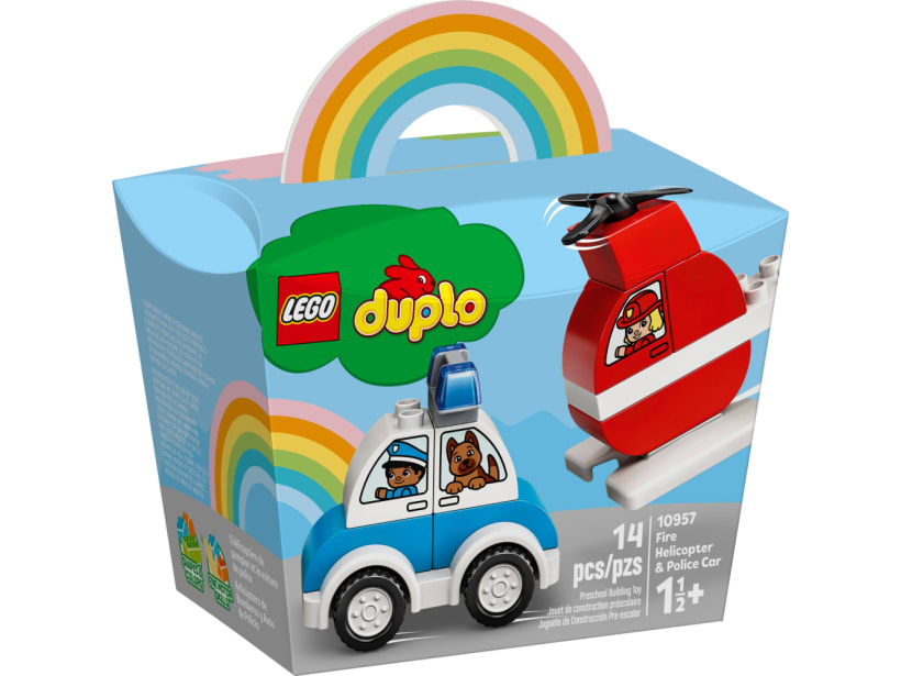 Image of LEGO Set 10957 L'hélicoptère des pompiers et la voiture de police