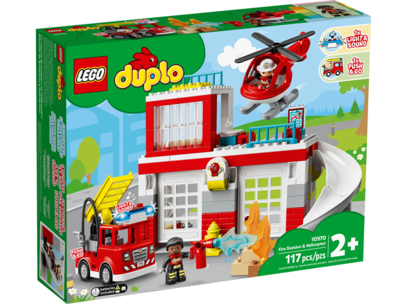 Image of LEGO Set 10970 Fire Station with Helicopter