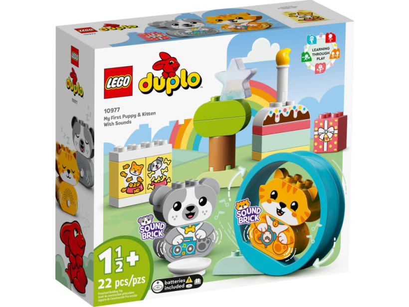 Image of LEGO Set 10977 Mein erstes Hündchen & Kätzchen – mit Ton