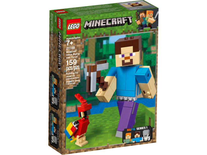 Image of LEGO Set 21148 BigFig Steve mit Papagei