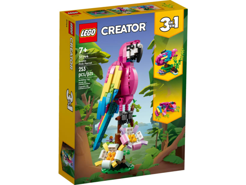 Image of LEGO Set 31144 Exotischer pinkfarbener Papagei