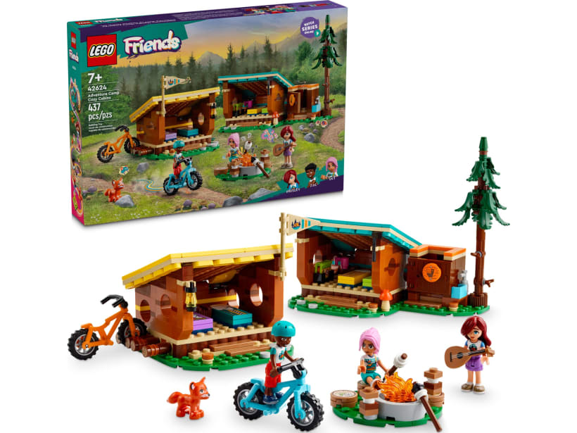 Image of LEGO Set 42624 Adventure Camp Cosy Cabins