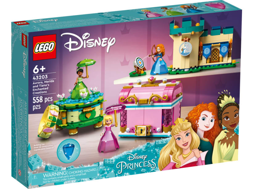 Image of LEGO Set 43203 Les créations enchantées d’Aurore, Mérida et Tiana