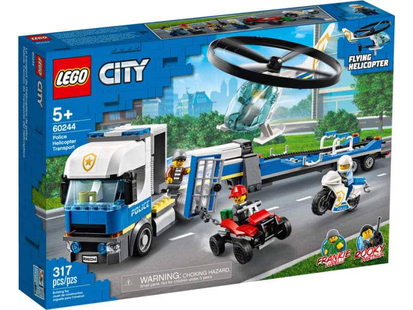 Image of LEGO Set 60244 Police Helicopter Transport