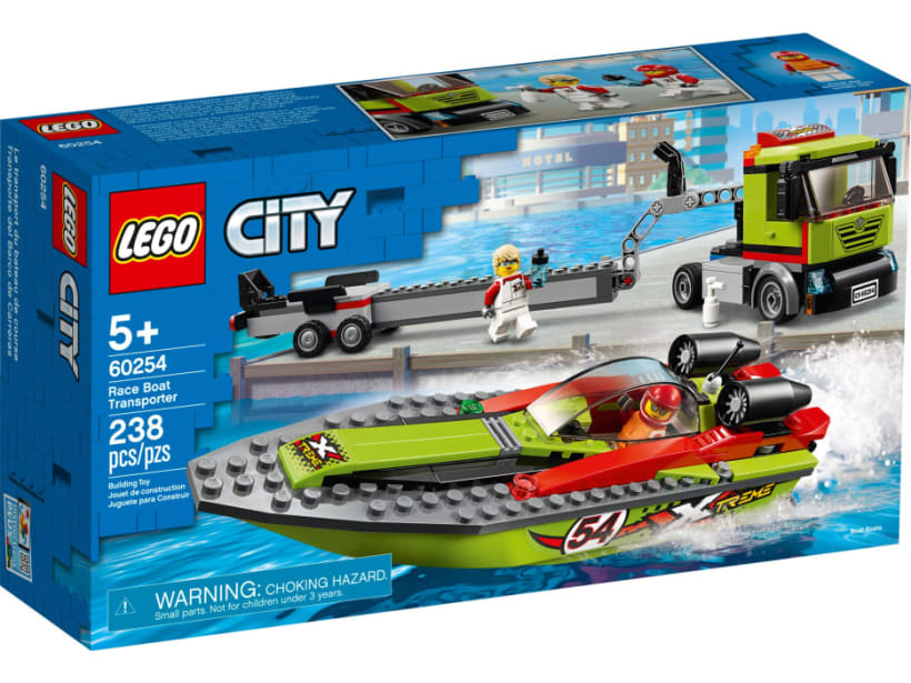 Image of LEGO Set 60254 Race Boat Transporter