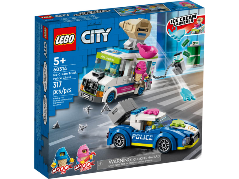 Image of LEGO Set 60314 Ice Cream Truck Police Chase