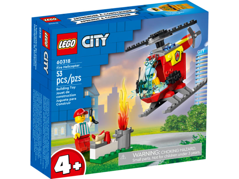 Image of LEGO Set 60318 L'hélicoptère des pompiers