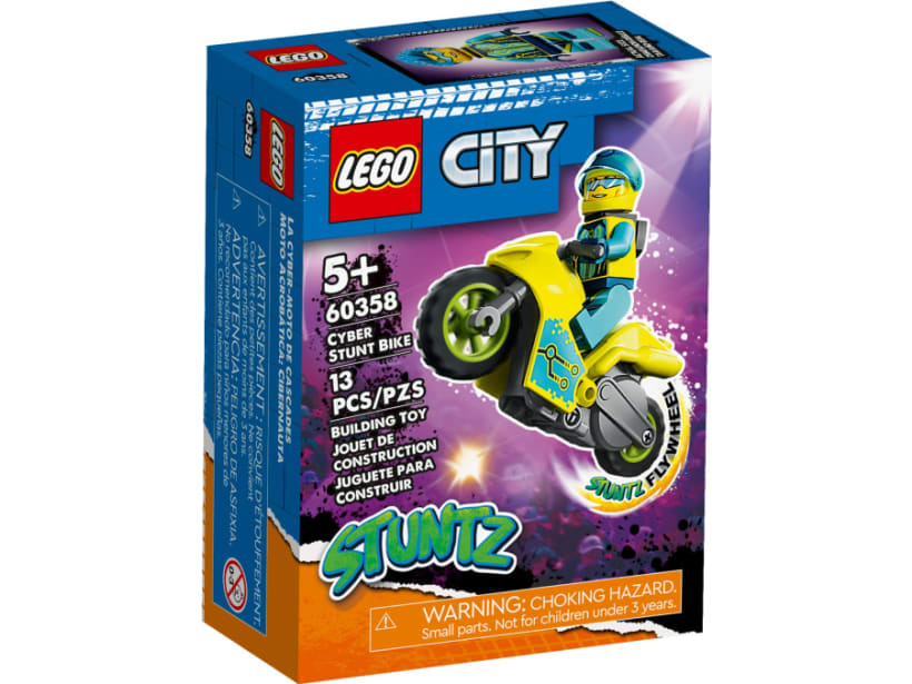 Image of LEGO Set 60358 La cyber moto de cascade