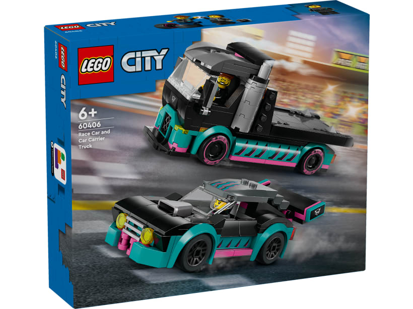 Image of LEGO Set 60406 La voiture de course et le camion de transport de voitures