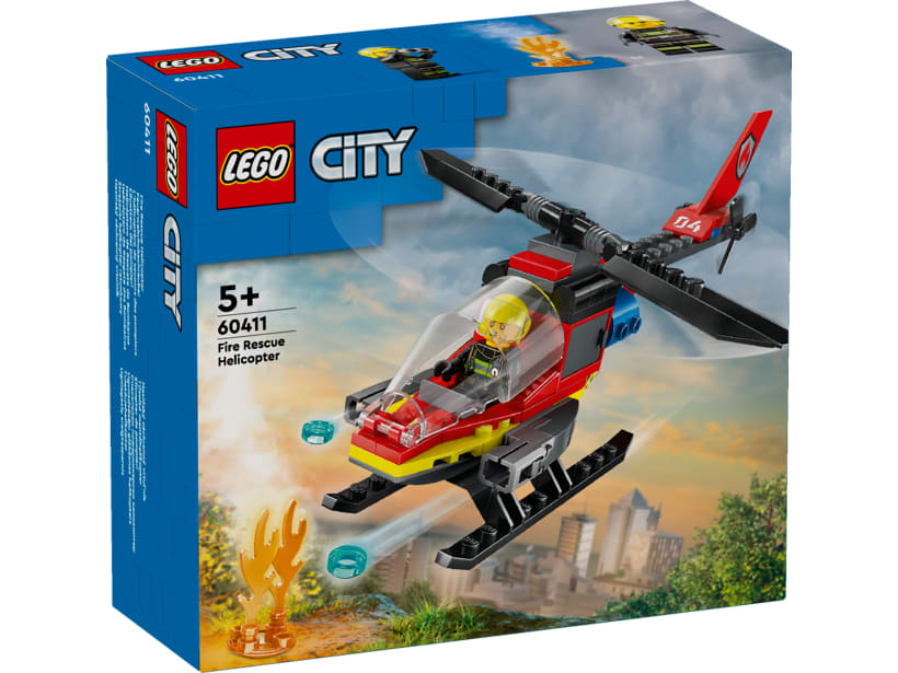 Image of LEGO Set 60411 L’hélicoptère de secours des pompiers