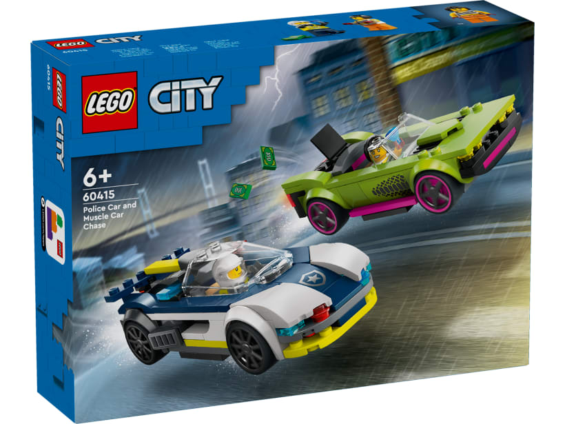 Image of LEGO Set 60415 La course-poursuite entre la voiture de police et la super voiture