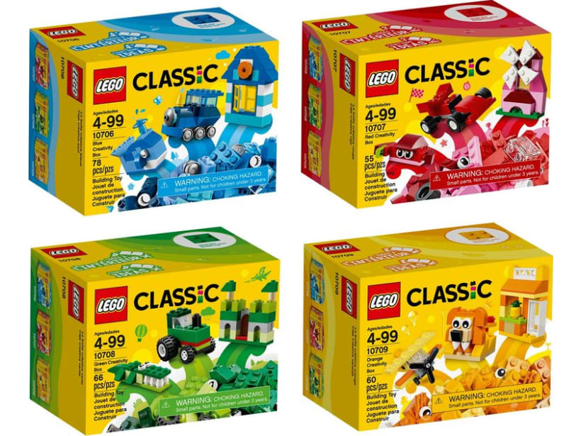 Image of LEGO Set 66554 Quad Pack (Blue/Red/Green/Orange Creativity Boxes)