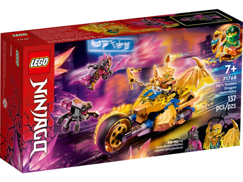 Image of LEGO Set 71768 La moto dragon d’or de Jay