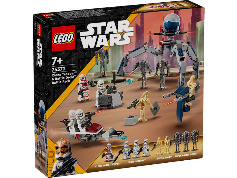 Image of LEGO Set 75372 Pack de combat des Clone Troopers™ et Droïdes de combat