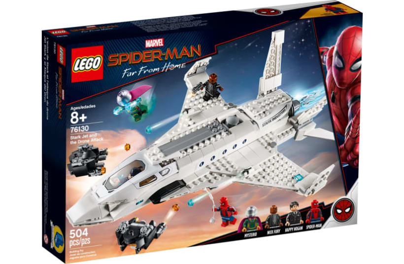 Image of 76130  L'attaque de Spider Man avec le jet de Stark