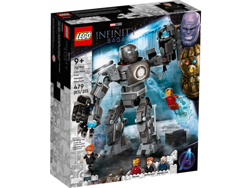 Image of LEGO Set 76190 Iron Man: Iron Monger Mayhem