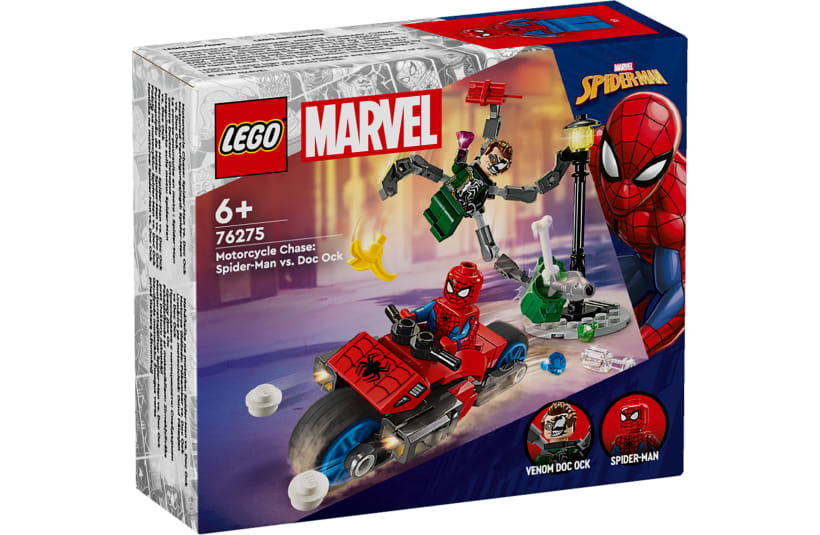 Image of 76275  La course-poursuite en moto : Spider-Man contre Docteur Octopus