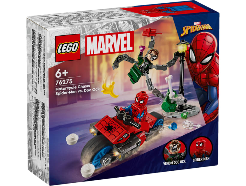Image of 76275  Motorcycle Chase: Spider-Man vs. Doc Ock